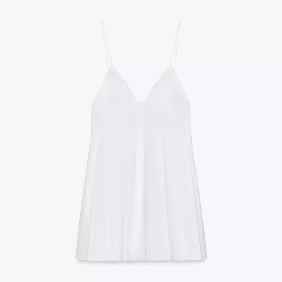 Pleated Poplin Dress - Picture 3 of 5